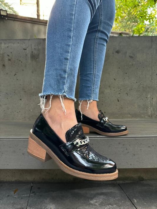 Mocasín Cadenas Alto