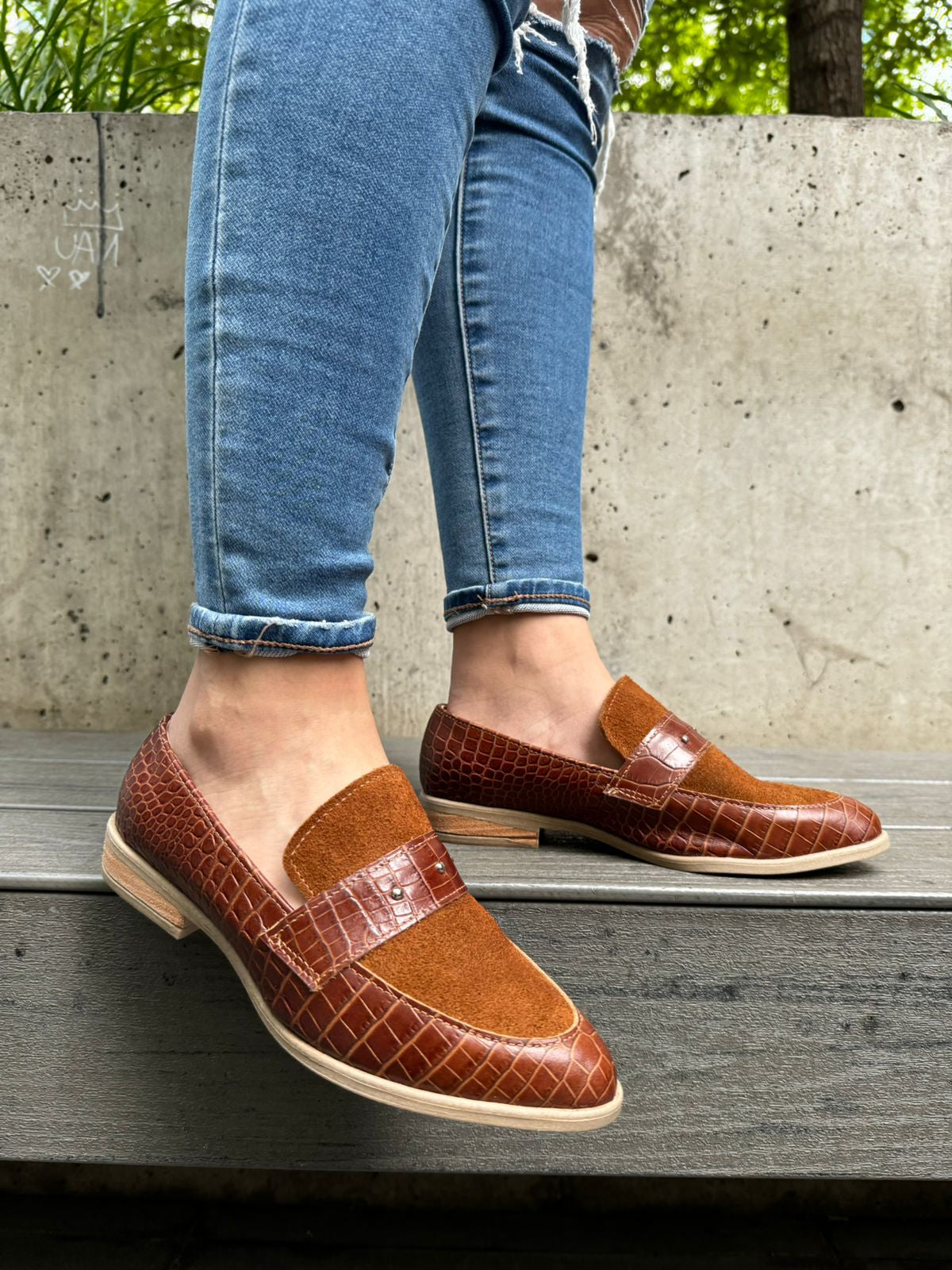 Mocasín Tachas Amatista