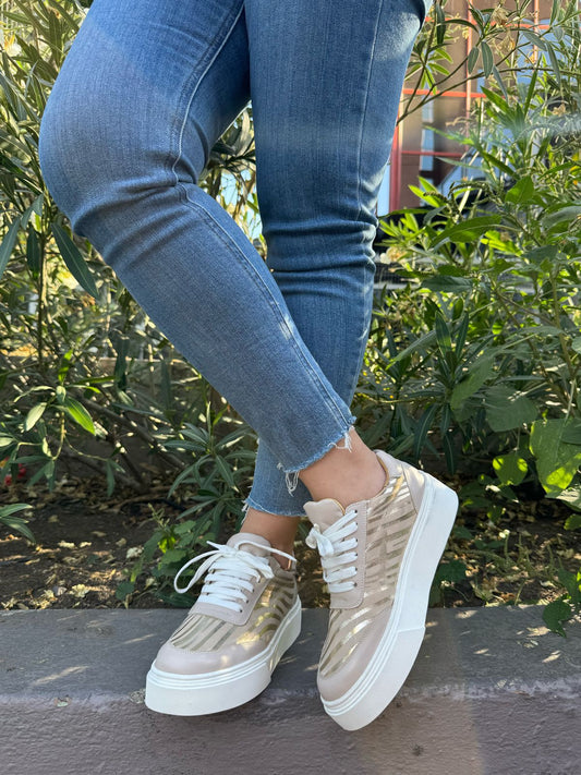 Zapatilla Nude Cebra