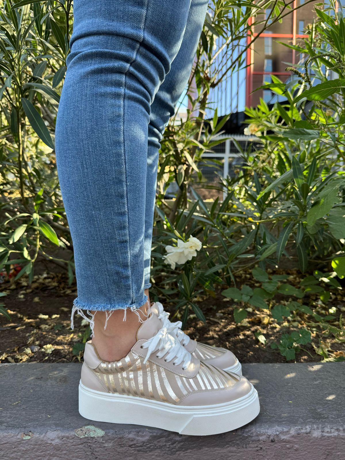 Zapatilla Nude Cebra