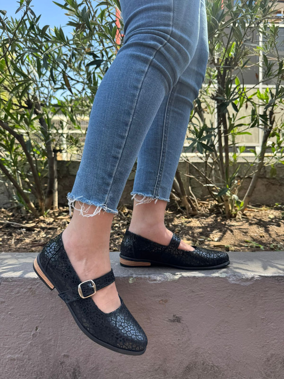 Zapatos Dama Danza Regional Folklor Baile 100% Piel 145-n